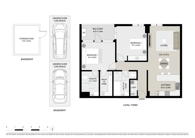 Floorplan of Homely apartment listing, 307/3 Kiernan Avenue, Ivanhoe VIC 3079