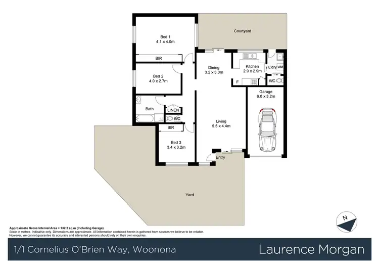 Floorplan of Homely villa listing, 1/1 Cornelius O'brien Way, Woonona NSW 2517