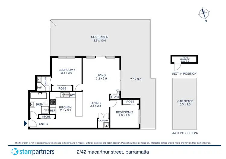 Floorplan of Homely unit listing, 2/42-44 MacArthur Street, Parramatta NSW 2150