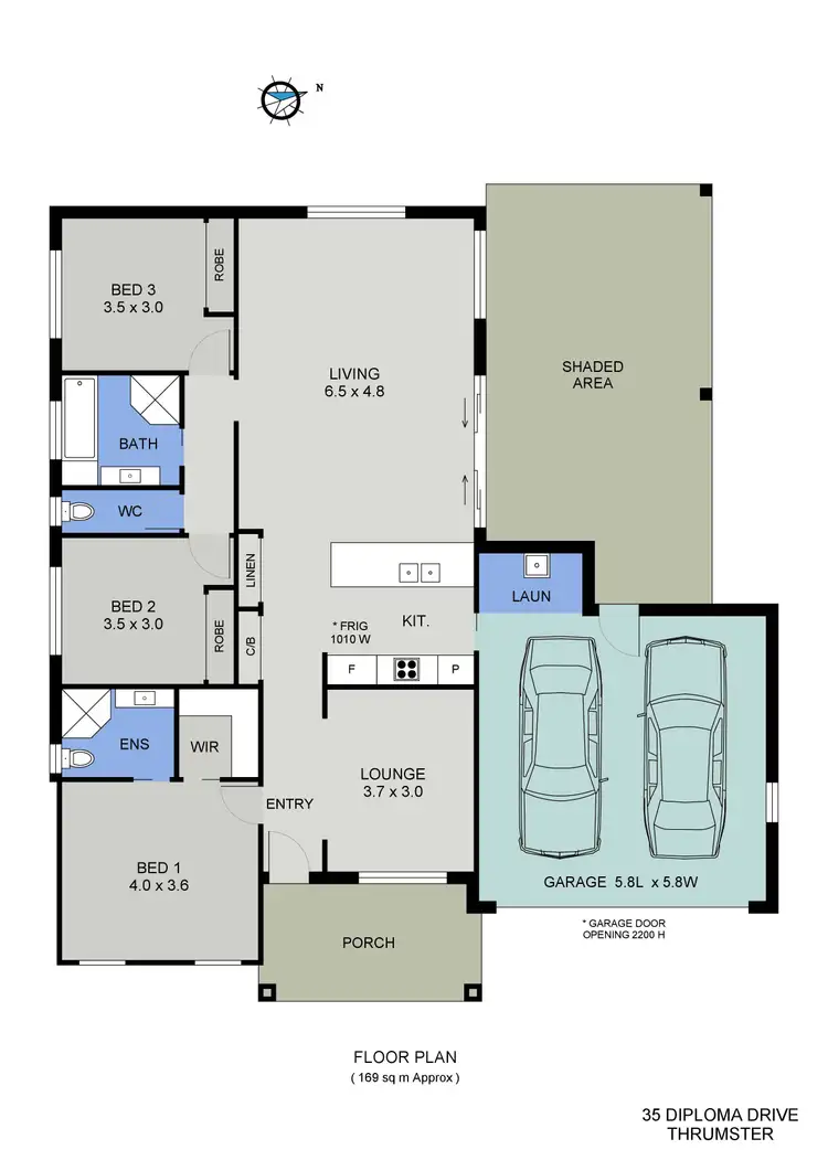 Floorplan of Homely house listing, 35 Diploma Drive, Thrumster NSW 2444
