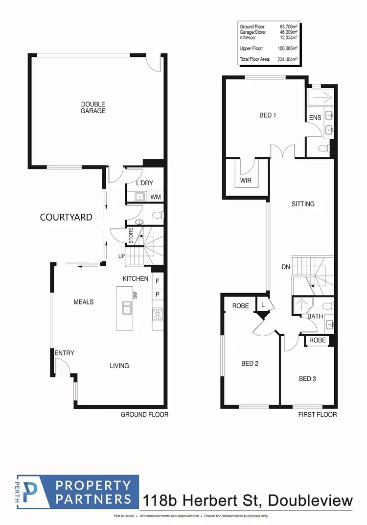 Floorplan of Homely house listing, 118B Herbert Street, Doubleview WA 6018
