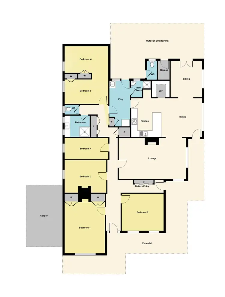 Floorplan of Homely house listing, 39 Palmerston Street, Maryborough VIC 3465
