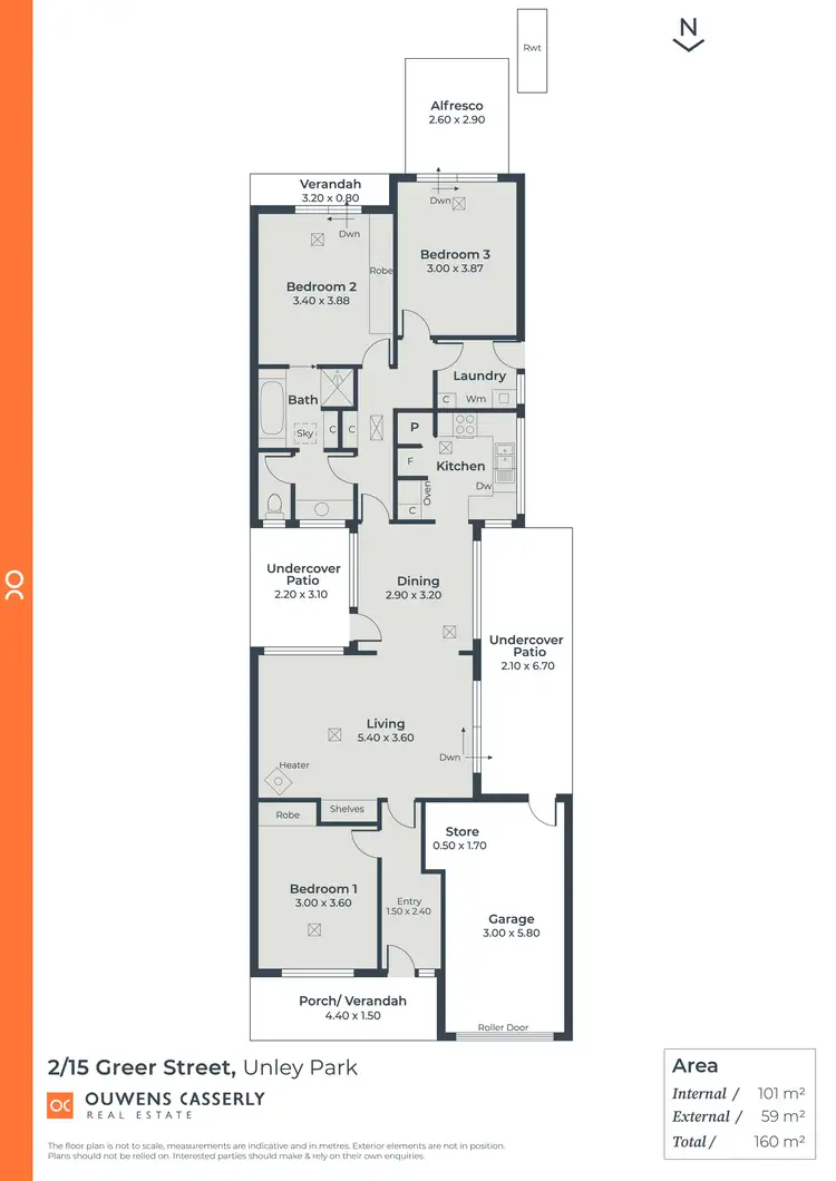 Floorplan of Homely house listing, 2/15 Greer Street, Unley Park SA 5061