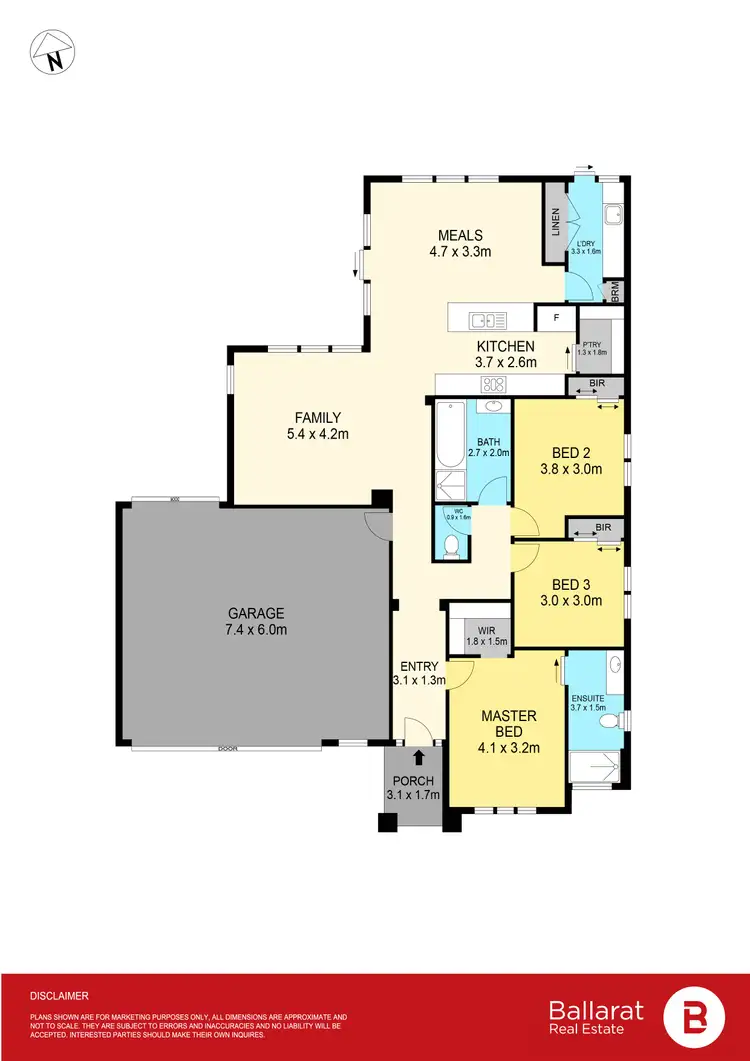 Floorplan of Homely house listing, 13 Capernwary Rise, Miners Rest VIC 3352