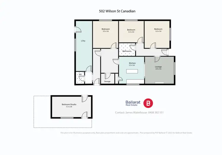 Floorplan of Homely house listing, 502 Wilson Street, Canadian VIC 3350