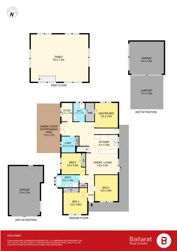 Floorplan of Homely house listing, 10 Jones Avenue, Mount Clear VIC 3350