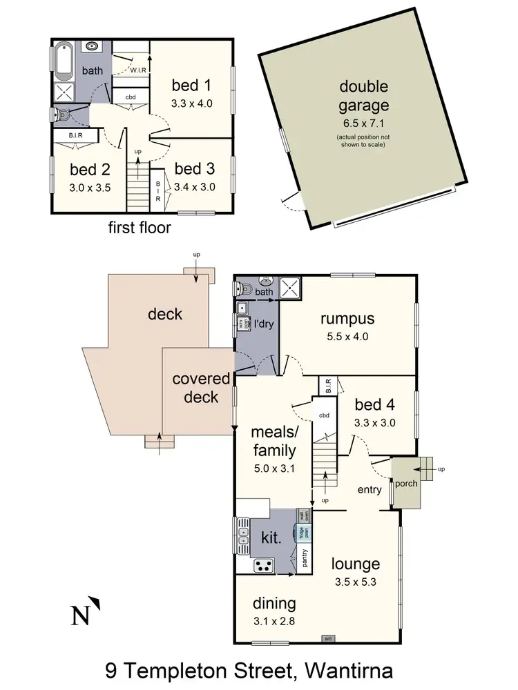 Floorplan of Homely house listing, 9 Templeton Street, Wantirna VIC 3152