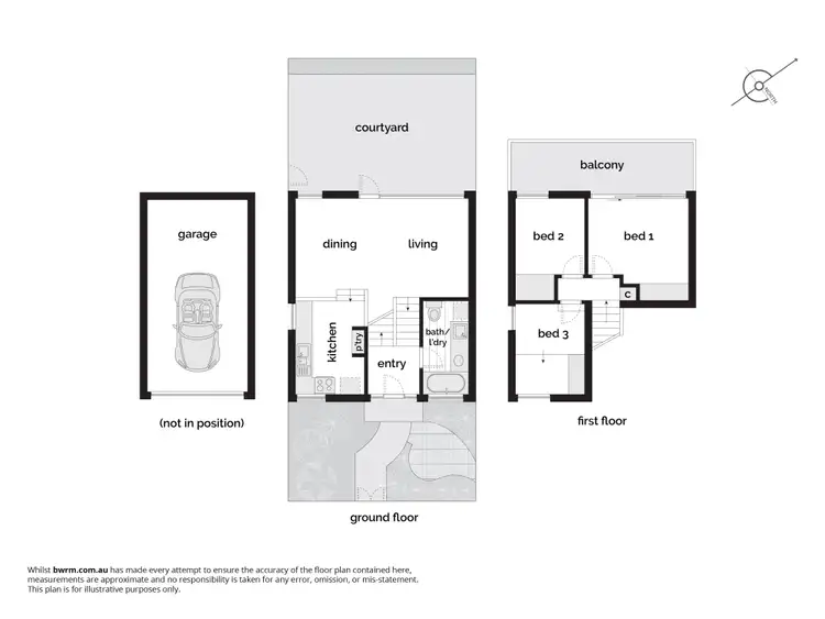 Floorplan of Homely townhouse listing, 45/87 Crozier Circuit, Kambah ACT 2902