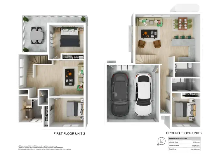 Floorplan of Homely townhouse listing, 2/32 Charles Street, Warners Bay NSW 2282