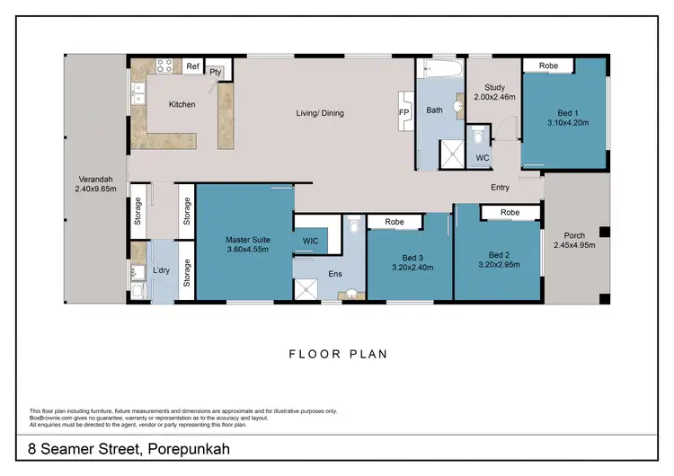 Floorplan of Homely house listing, 8 Seamer Street, Porepunkah VIC 3740