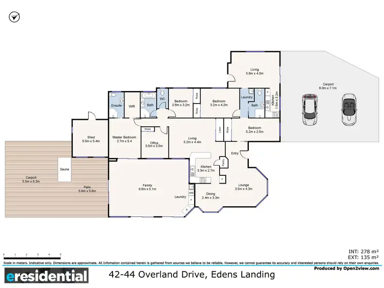 Floorplan of Homely house listing, 42-44 Overland Drive, Edens Landing QLD 4207