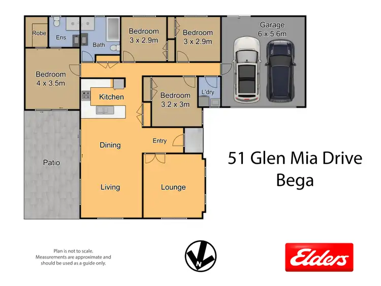 Floorplan of Homely house listing, 51 Glen Mia Drive, Bega NSW 2550