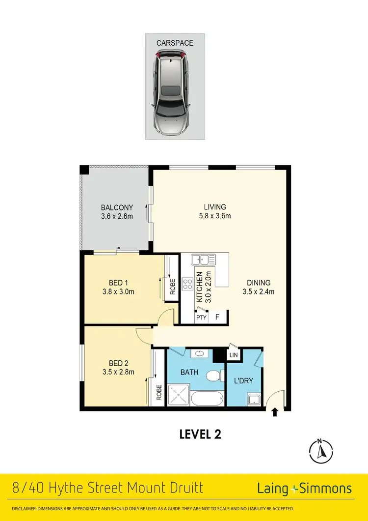 Floorplan of Homely unit listing, 8/40 Hythe Street, Mount Druitt NSW 2770