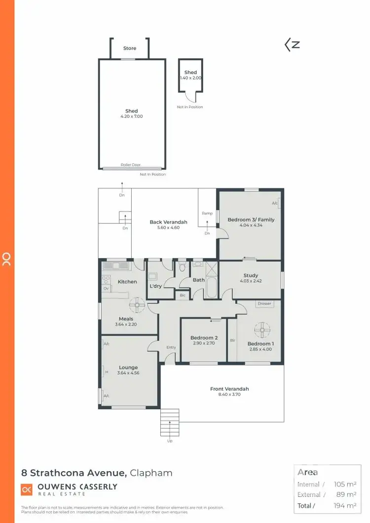 Floorplan of Homely house listing, 8 Strathcona Avenue, Clapham SA 5062