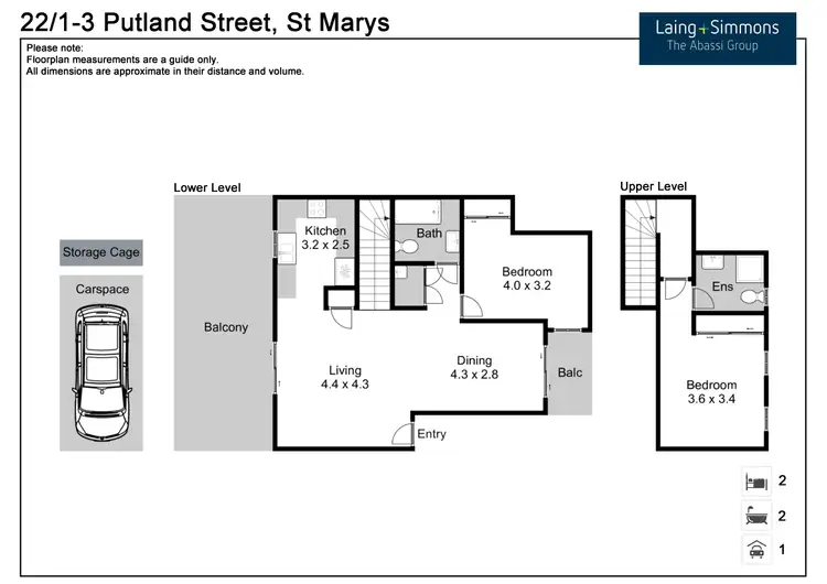 Floorplan of Homely unit listing, 22/1-3 Putland Street, St Marys NSW 2760