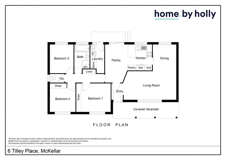 Floorplan of Homely house listing, 6 Tilley Place, Mckellar ACT 2617