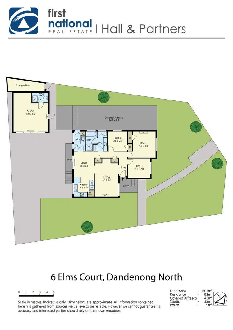 Floorplan of Homely house listing, 6 Elms Court, Dandenong North VIC 3175