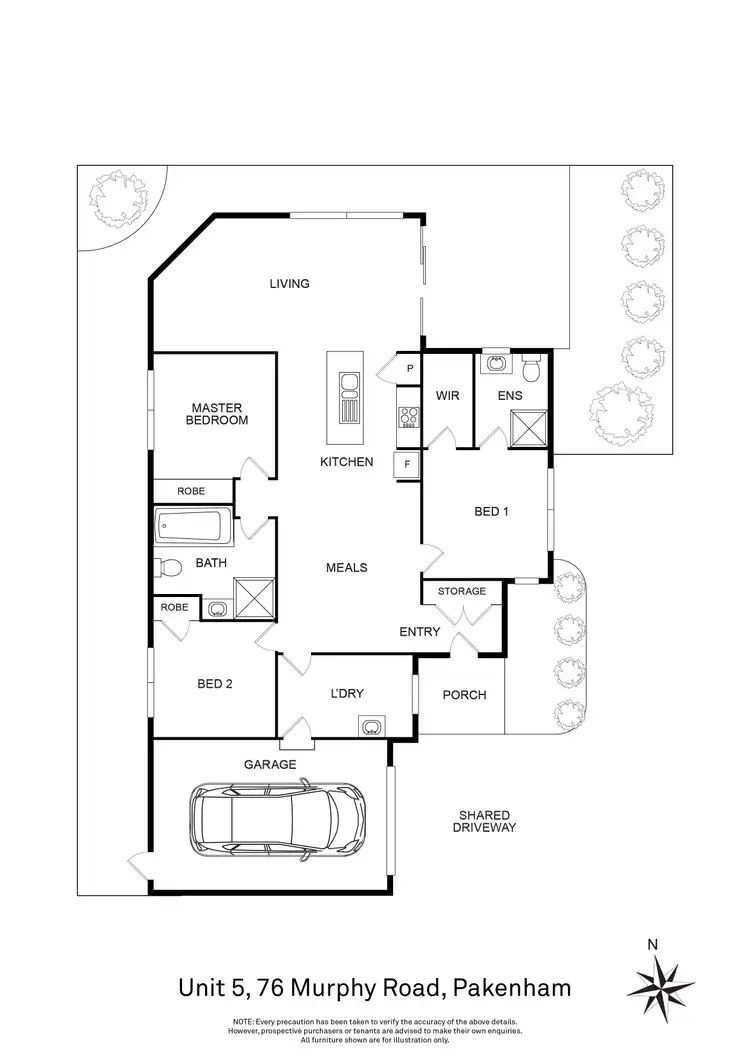 Floorplan of Homely unit listing, 5/76 Murphy Road, Pakenham VIC 3810