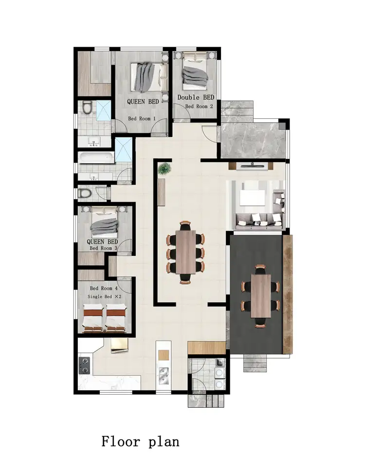 Floorplan of Homely house listing, 7 Olinda Place, Frankston VIC 3199