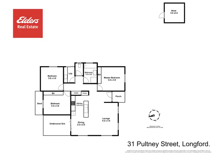 Floorplan of Homely house listing, 31 Pultney Street, Longford TAS 7301