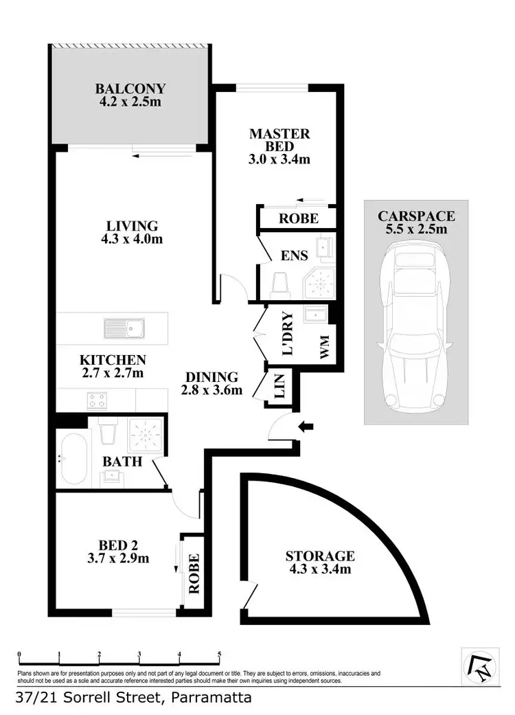 Floorplan of Homely apartment listing, 37/21 Sorrell Street, Parramatta NSW 2150