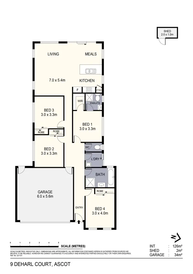 Floorplan of Homely house listing, 9 Deharl Court, Ascot VIC 3551