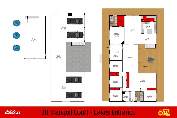 Floorplan of Homely house listing, 30 Tranquil Court, Lakes Entrance VIC 3909