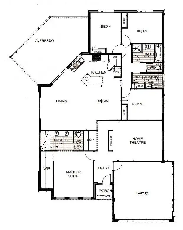 Floorplan of Homely house listing, 7 Acona Place, Binningup WA 6233