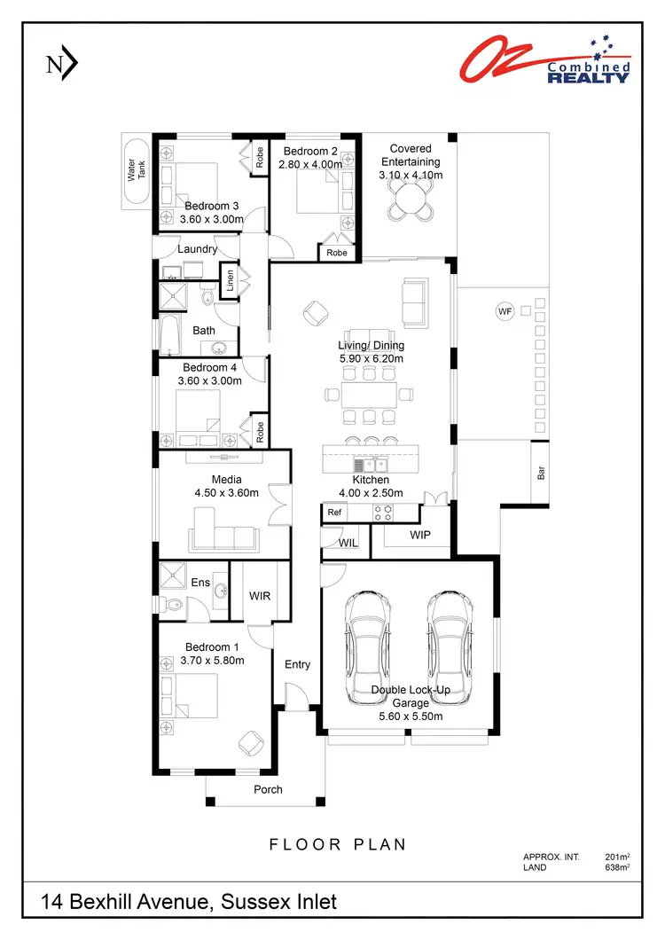 Floorplan of Homely house listing, 14 Bexhill Avenue, Sussex Inlet NSW 2540
