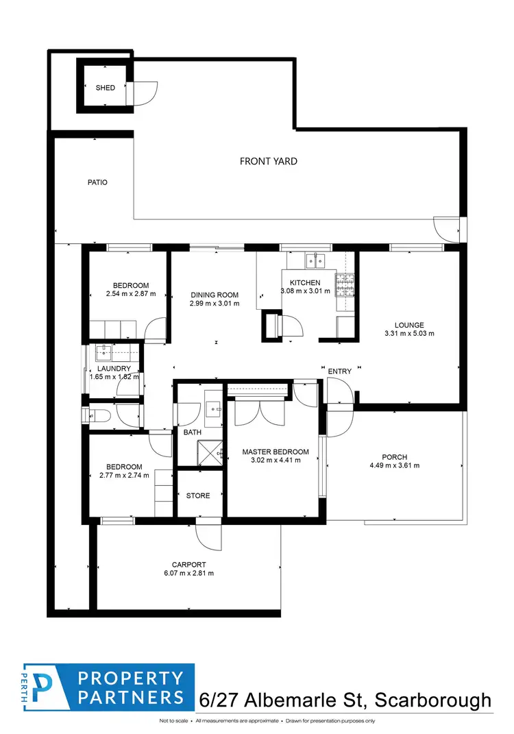 Floorplan of Homely villa listing, 6/27 Albemarle Street, Scarborough WA 6019