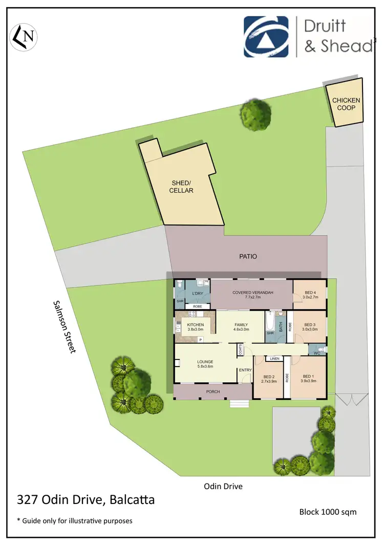 Floorplan of Homely house listing, 327 Odin Drive, Balcatta WA 6021