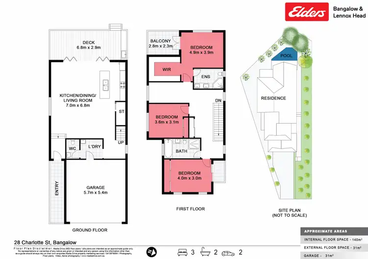 Floorplan of Homely semi-detached listing, 28 Charlotte Street, Bangalow NSW 2479