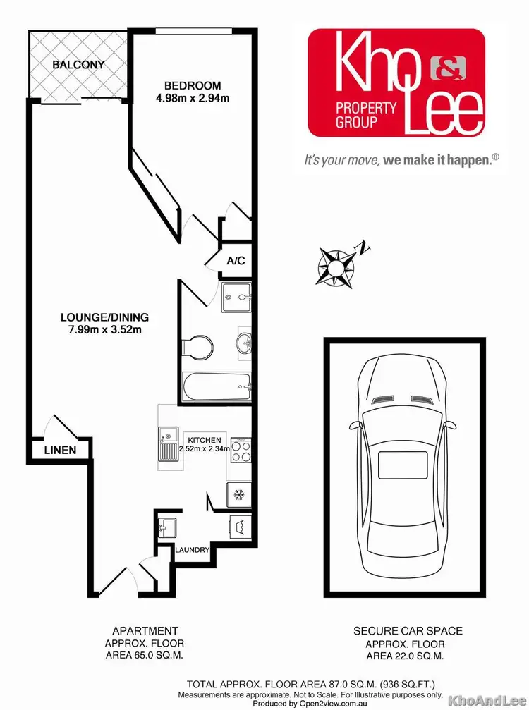 Floorplan of Homely unit listing, 18/1-5 Harwood Street, Pyrmont NSW 2009