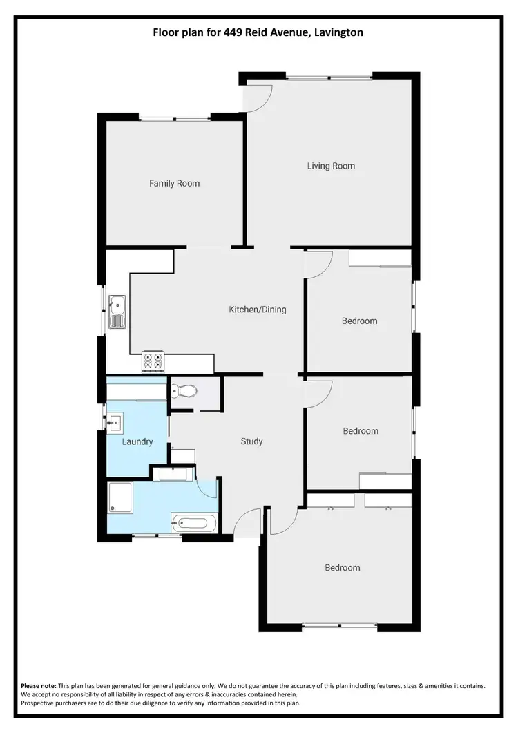 Floorplan of Homely house listing, 449 Reid Avenue, Lavington NSW 2641