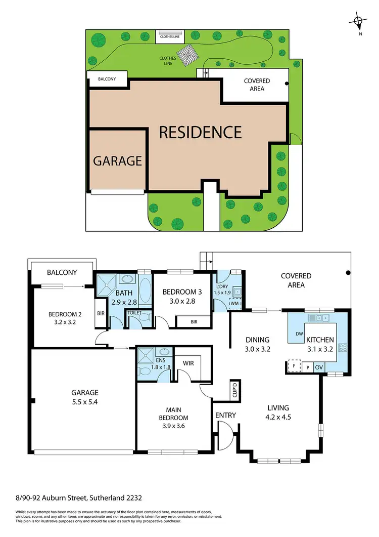 Floorplan of Homely villa listing, 8/90-92 Auburn Street, Sutherland NSW 2232