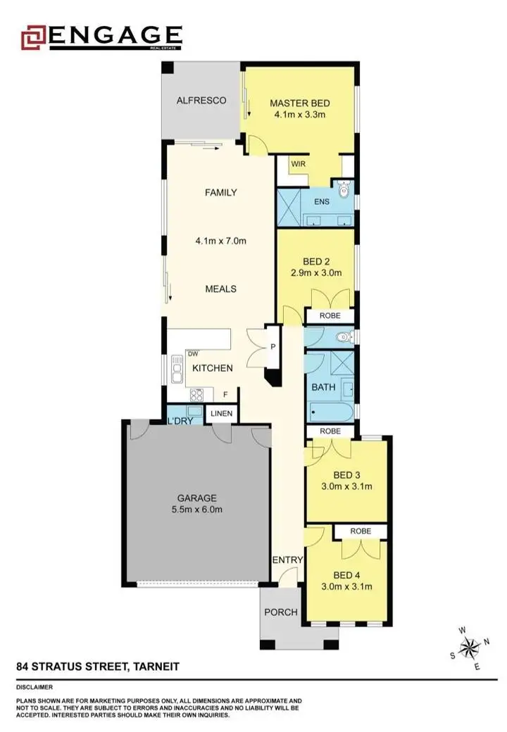 Floorplan of Homely house listing, 84 Stratus Street, Tarneit VIC 3029