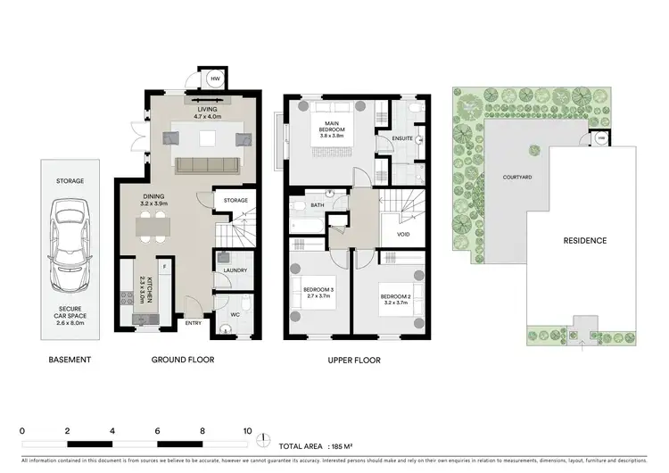 Floorplan of Homely townhouse listing, 6/16 Hardie Street, Neutral Bay NSW 2089