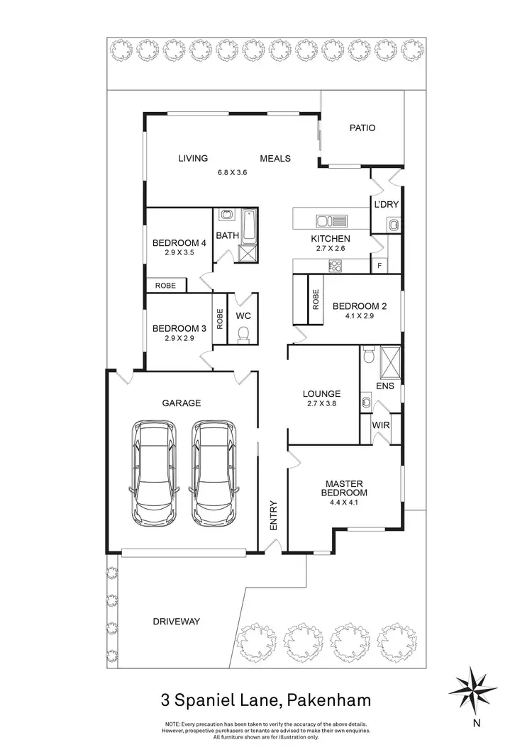 Floorplan of Homely house listing, 3 Spaniel Lane, Pakenham VIC 3810