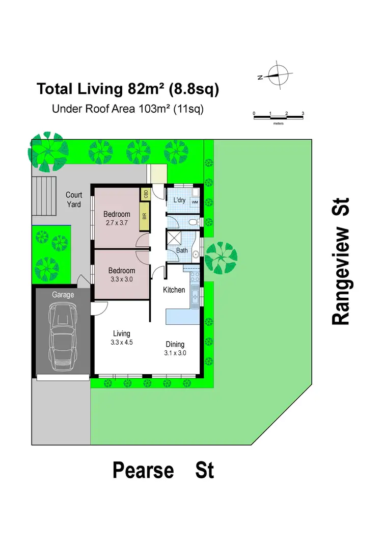 Floorplan of Homely unit listing, 1/13 Rangeview Street, Warragul VIC 3820