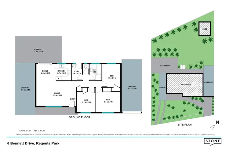 Floorplan of Homely house listing, 6 Bennett Drive, Regents Park QLD 4118