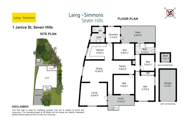 Floorplan of Homely house listing, 1 Janice Street, Seven Hills NSW 2147