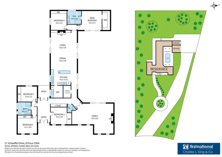 Floorplan of Homely house listing, 21 Schoeffel Drive, Echuca VIC 3564