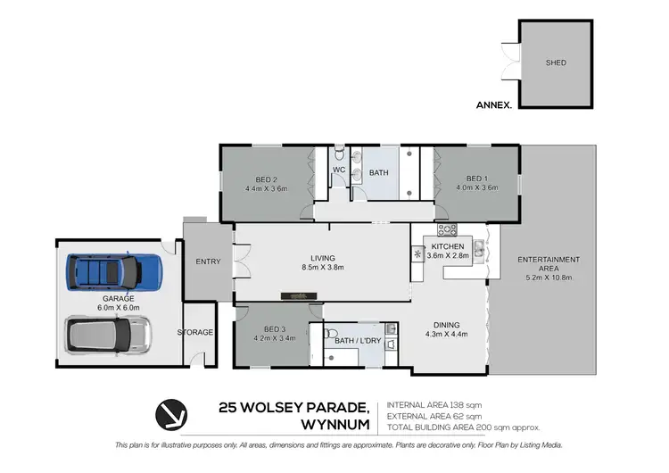Floorplan of Homely house listing, 25 Wolsey Parade, Wynnum QLD 4178