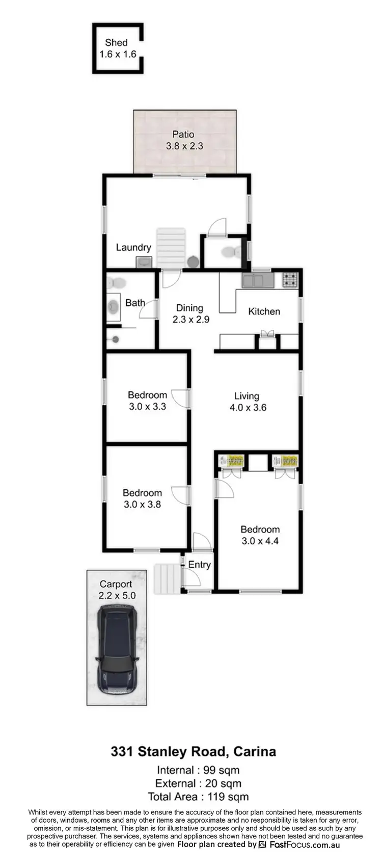 Floorplan of Homely house listing, 331 Stanley Road, Carina QLD 4152