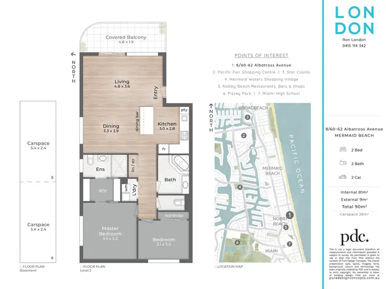 Floorplan of Homely apartment listing, 8/60-62 Albatross Avenue, Mermaid Beach QLD 4218