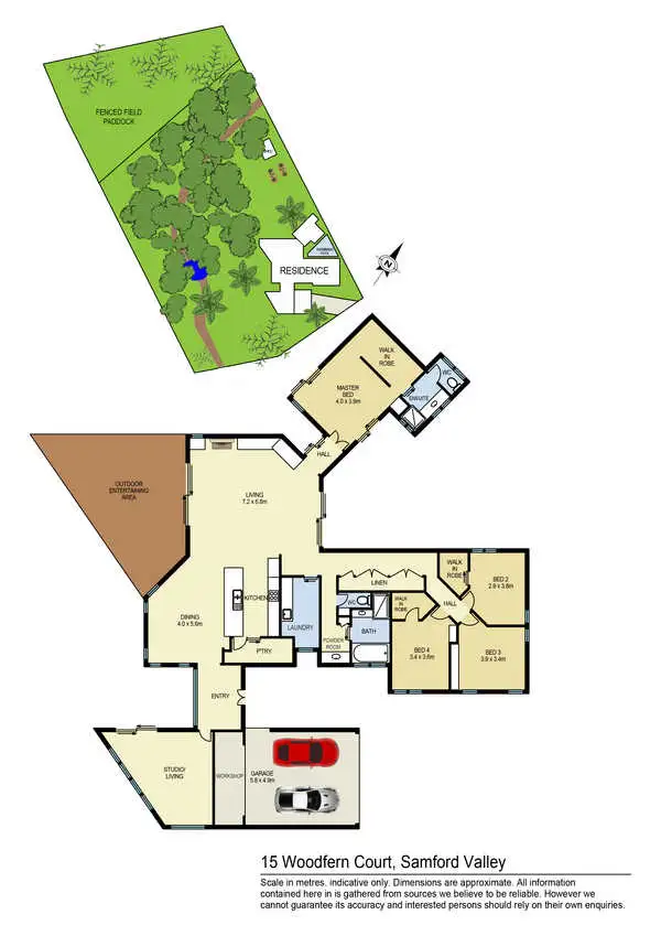 Floorplan of Homely house listing, 15 Woodfern Court, Samford Valley QLD 4520