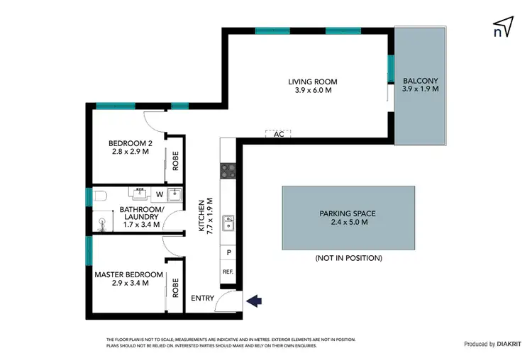 Floorplan of Homely apartment listing, 14/1031 Plenty Road, Kingsbury VIC 3083