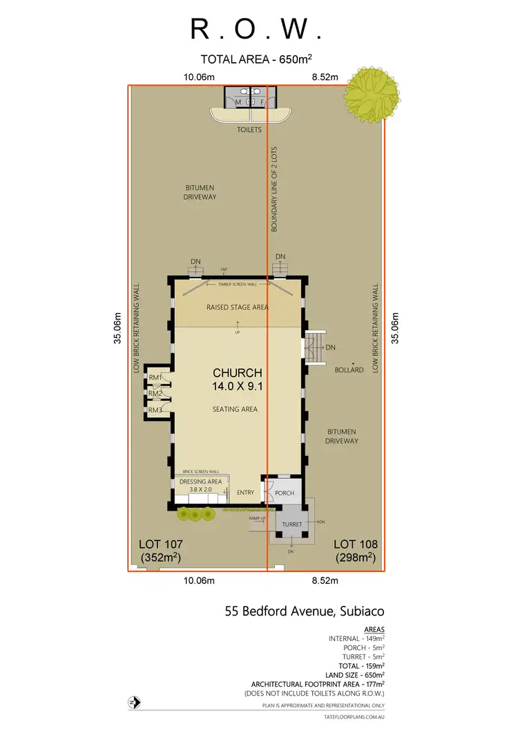 Floorplan of Homely house listing, 55 Bedford Avenue, Subiaco WA 6008
