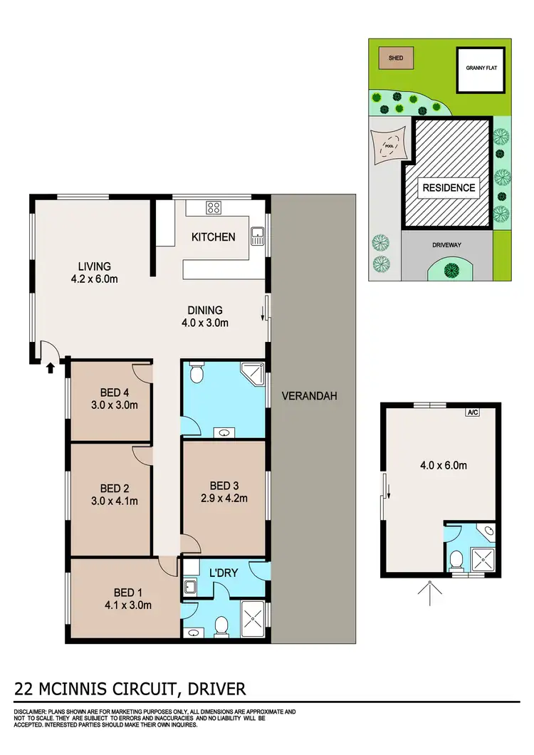 Floorplan of Homely house listing, 22 McInnis Circuit, Driver NT 830