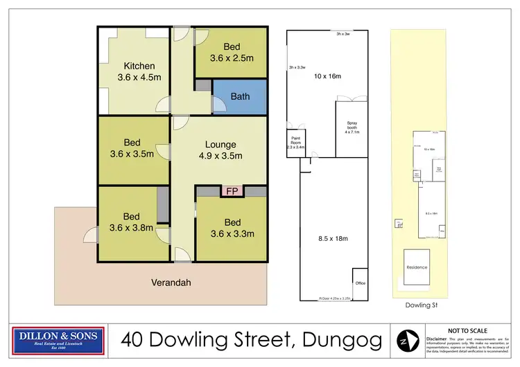 Floorplan of Homely house listing, 40 Dowling Street, Dungog NSW 2420